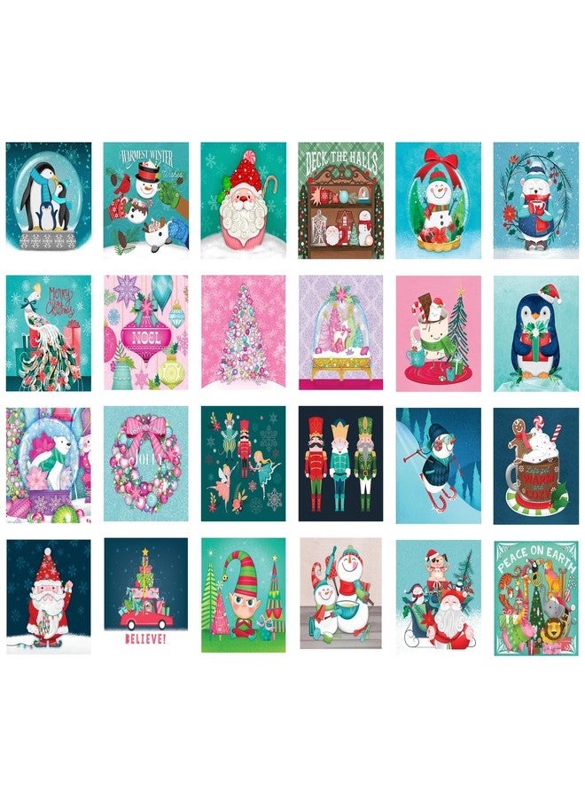 RoseArt Holiday Advent Calendar Jigsaw Puzzle - 24 Individual Puzzles Each Measuring 5"x5" - Image 2
